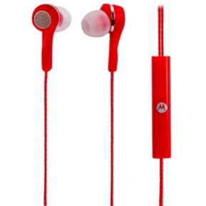 audifonos motorola in-ear metal headphones red