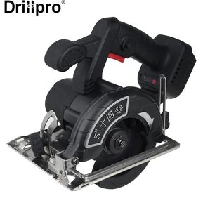 Drillpro 10800RPM 125 mm Cortador de madera circular eléctrico sin cable de 0 a 45 grados Máquina de aserrado de corte ajustable para batería 18V-