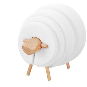 Almohadilla de taza antideslizante de oveja Aislamiento Estilo japonés Muebles para el hogar Oficina creativa Regalos simples nórdicos - Oveja blanca