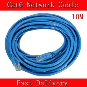 Cable UTP 10M CAT 6 RJ45 Red Ethernet Internet LAN