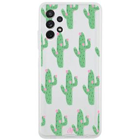 Funda Cactus Con Flor Rosa Shockproof Samsung A32