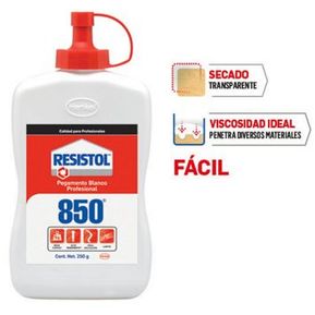 Resistol 850 Pegamento Profesional Blanco 250 Gr