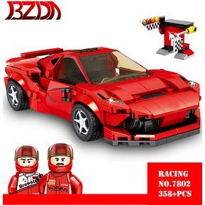 BZDA Speed ​​Champions Ferrari F8 juego de bloques de construcción par