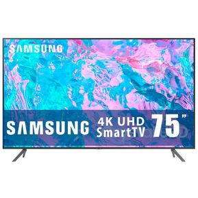 Pantalla Samsung 75 Pulgadas 4K Ultra HD Smart TV LED UN75CU...