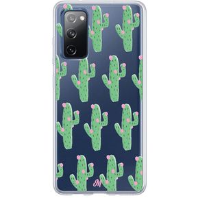 Funda Cactus Con Flor Rosa Shockproof Samsung S20 FE