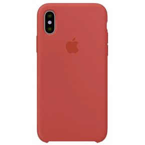 Funda Protectora Silicone Case Premium Rojo Para Iphone Xs