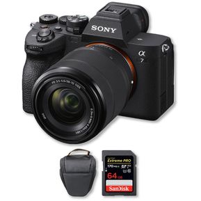 Sony Alpha a7 IV 4K Mirrorless + lente 28-70mm OSS +Memoria 64Gb+Bolso