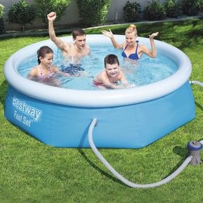 Piscina Borde Inflable Red 244 x 66 cm Con Bomba Bestway