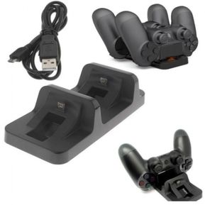 Cargador Doble Control PS4 + Cable USB Accesorios Consola Play Station