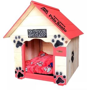 Casas Para Perros 60x50cm En Madera Camas Animales Mascotas