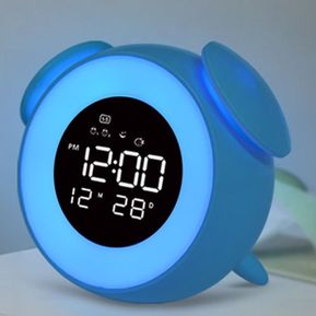 White noise sound machine for children with alarm clock and 7 colors night light