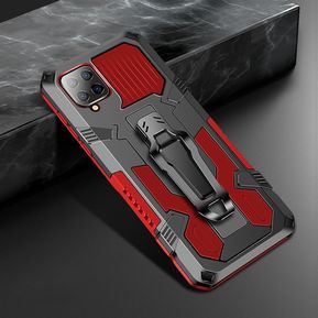 Carcasas De Clip de Cinturón Para Samsung Galaxy A42 5G-Rojo