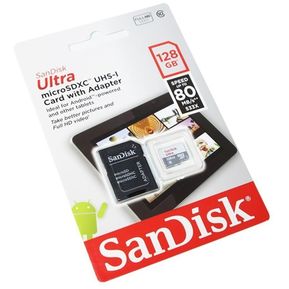Memoria Micro Sd Sandisk De 128 Gb Clase 10 Video Full Hd