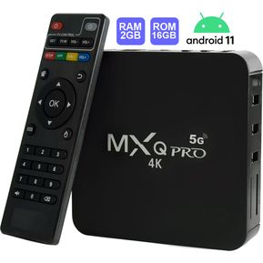 Convertidor a Smart TV BOX MXQ Pro Wifi 5G 2Gb Ram 16Gb Android 11