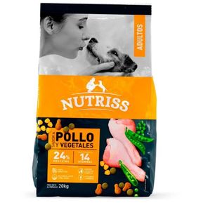 Alimento Nutriss para perro adultos sabor a pollo y vegetales x20kg
