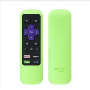 Cubierta de la caja del mando a distancia para TCL TV Roku IR Estuche de mando a distancia estándar Tipo de paquete semi - Verde fluorescente