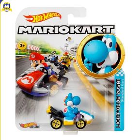 Hot Wheels Mario Kart Light - Blue Yoshi