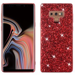 Funda De TPU Glitter Para Samsung Galaxy Note 9 6.4"-Rojo