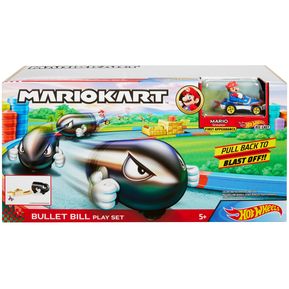 Pista Lanzador Bullet Bill Hot Wheels Mario Kart Original