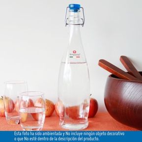Botella Agua 1 Litro Tapa Hermética Borgonovo