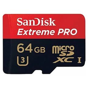 Tarjeta De Memoria Sandisk Extreme Pro 64GB con adaptador SD 64GB