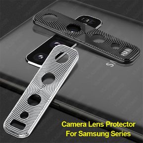 Anillo protector de lente de cámara de Metal para Samsung Galaxy Note 10 S10 Plus S10E A50 A30 A9s (Negro Ring)