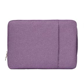 11,6 Pulgadas Moda Suave Denim Bags Portable Universal Laptop Notebook Laptop Funda Con Cremallera Para MacBook Air, Lenovo Y Otros Laptops, Tamaño: 32.2x21.8x2cm (purpura)