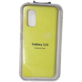Forro Silicone Case Compatible Con Samsung Galaxy S20 Amarillo