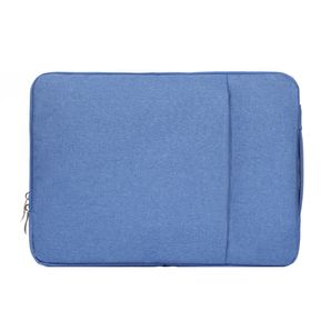 13,3 Pulgadas Moda Suave Denim Bags Portable Universal Laptop Notebook Laptop Funda Con Cremallera Para MacBook Air / Pro, Lenovo Y Otros Laptops, Tamaño: 35.5x26.5x2cm (azul)