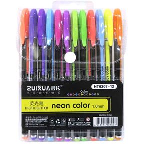 Retractable Gel Pens - Colored Pens for Adult Coloring - Cute Pen