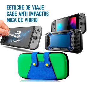 Nintendo Switch COMBO Funda +Case y mica protectora Nintendo Switch