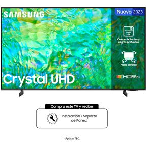 Televisor Samsung 85 pulgadas Crystal UHD 4K HDR Smart TV