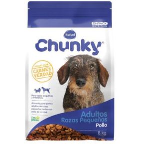 Alimento Seco Para Perro Adulto Raza Pequeña Nuggets De Pollo Chunky 8 Kg