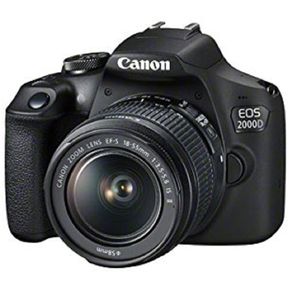 Canon EOS 2000D DSLR Camera with 18-55mm f/3.5-5.6 Lens - Bl...