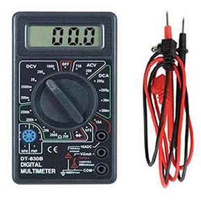 DT830B Pantalla LCD multifuncional Compact Digital Multímetro Electrice Ammeter Voltmeter Resistance Capacitancia