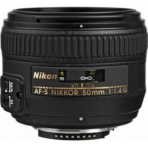 Nikon AF-S NIKKOR 50mm f/1.4G Lens - Black