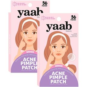 Yaab Beauty - 2 cajas Parches para el acné mujer c/36 pcs