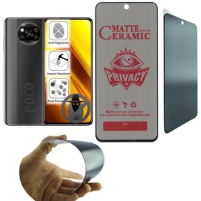 Vidrio Antiespia Anti Huella Ceramico Xiaomi Poco X3  X3 NFC