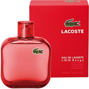 Perfume Lacoste Rouge L.12.12 Hombre 3.4oz 100ml Roja