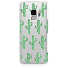 Funda Cactus Con Flor Rosa Shockproof Samsung S9 Plus