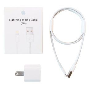 Cargador iPhone + cable lightning 2 Metros USB Apple ORIGINAL
