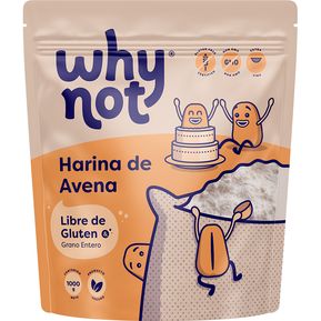 Harina de Avena Sin Gluten  Why Not x 1000 Gr