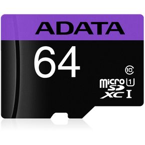 Memoria Micro Sd Adata 64 Gb Clase 10 Uhs-i 80 Mb/seg