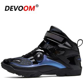 (#Blue)Botas de motocicleta profesionales para hombre,botines de carreras para Motocross,de cuero de microfibra,zapatos de moto todoterreno,verano