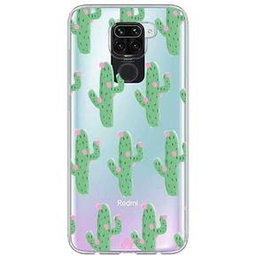 Funda Cactus Con Flor Rosa Shockproof Xiaomi redmi note 9