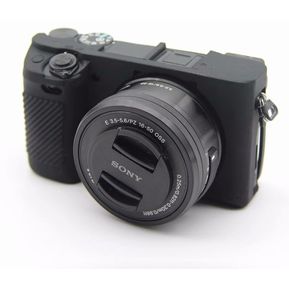 Funda de silicona suave de alta calidad,protector de cuerpo de cámara para Sony A6400 A6300,funda de goma,accesorios para cámara