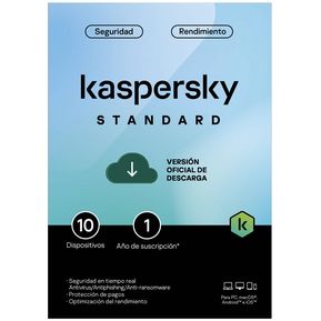 Antivirus Digital Kaspersky Standard 10 Dispositivo 1 Año