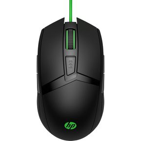 Mouse Gaming HP Pavilion 300-Negro y Verde