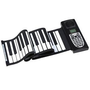 Teclado de piano electrónico flexible portátil de 61 teclas enrollable