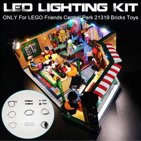 Kit de luces LED para LEGO Friends Central Perk 21319 Bricks Toys Jueg